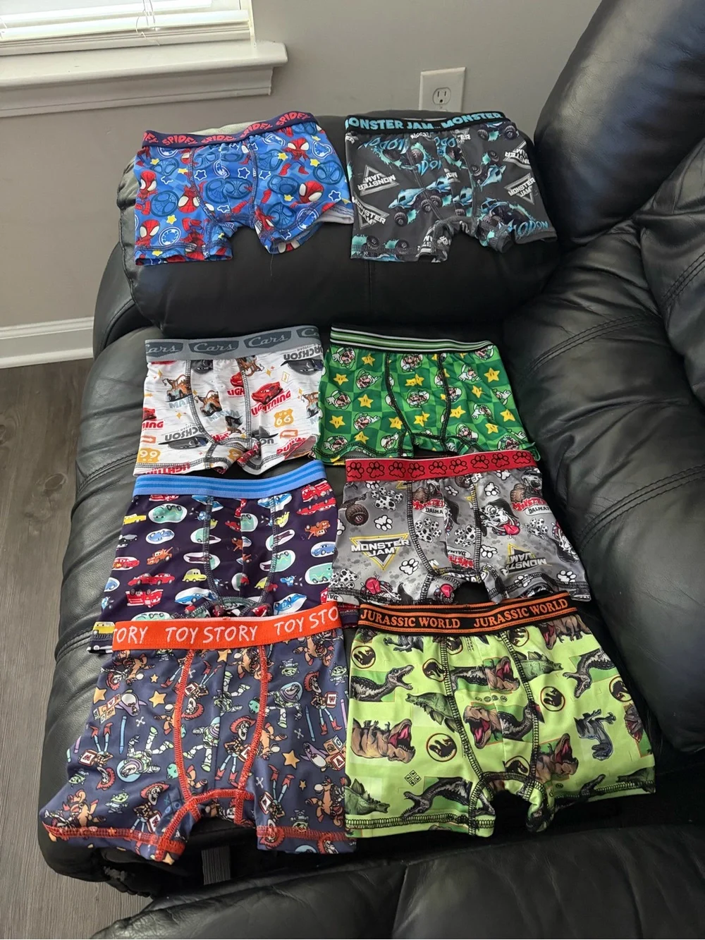 4T Marvel Toy Story Boys Multicolor Character Boxer Briefs Pack Lot of 8